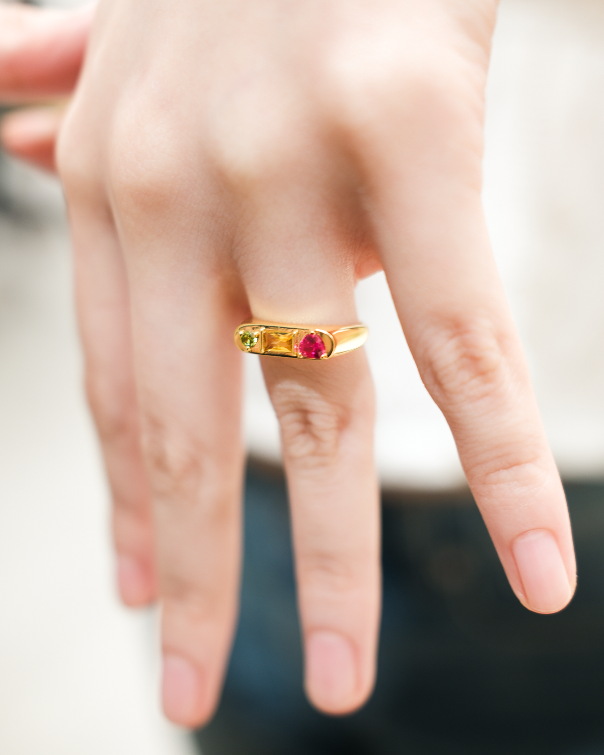 Combination Stone Ring