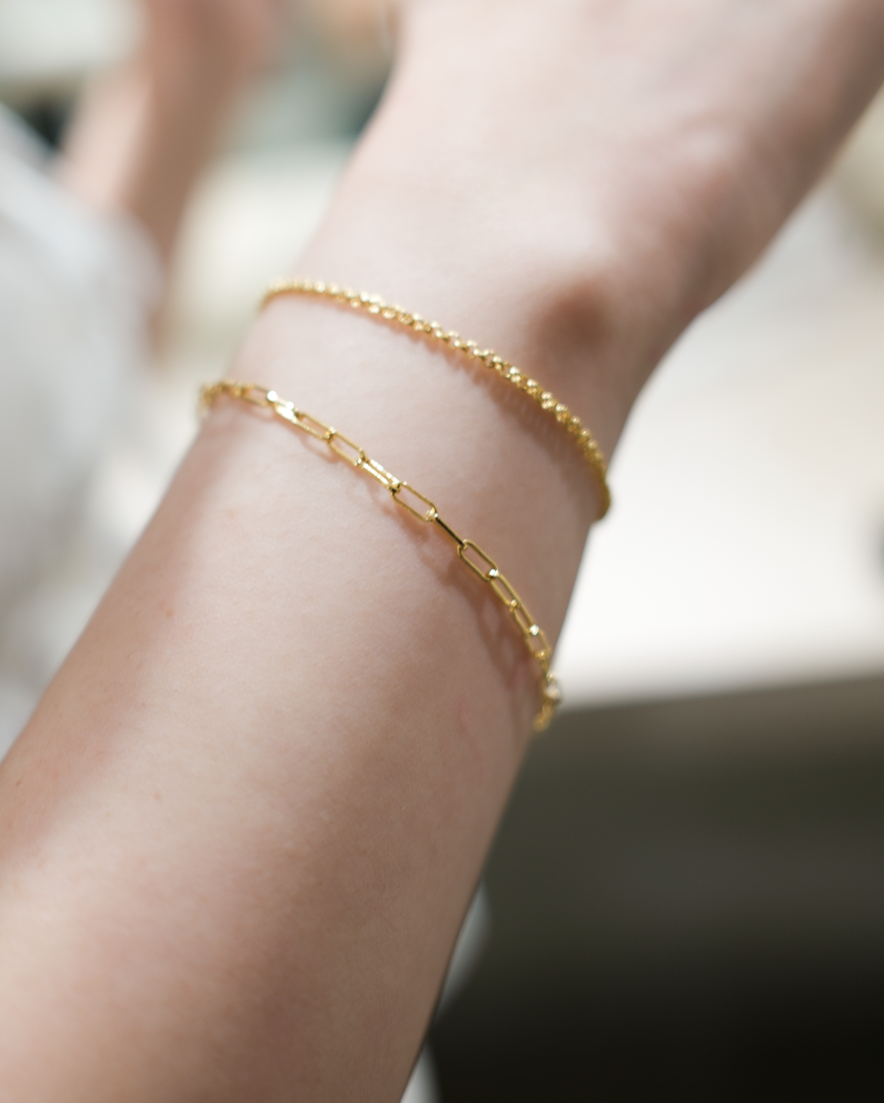 Linear Link Chain Bracelet