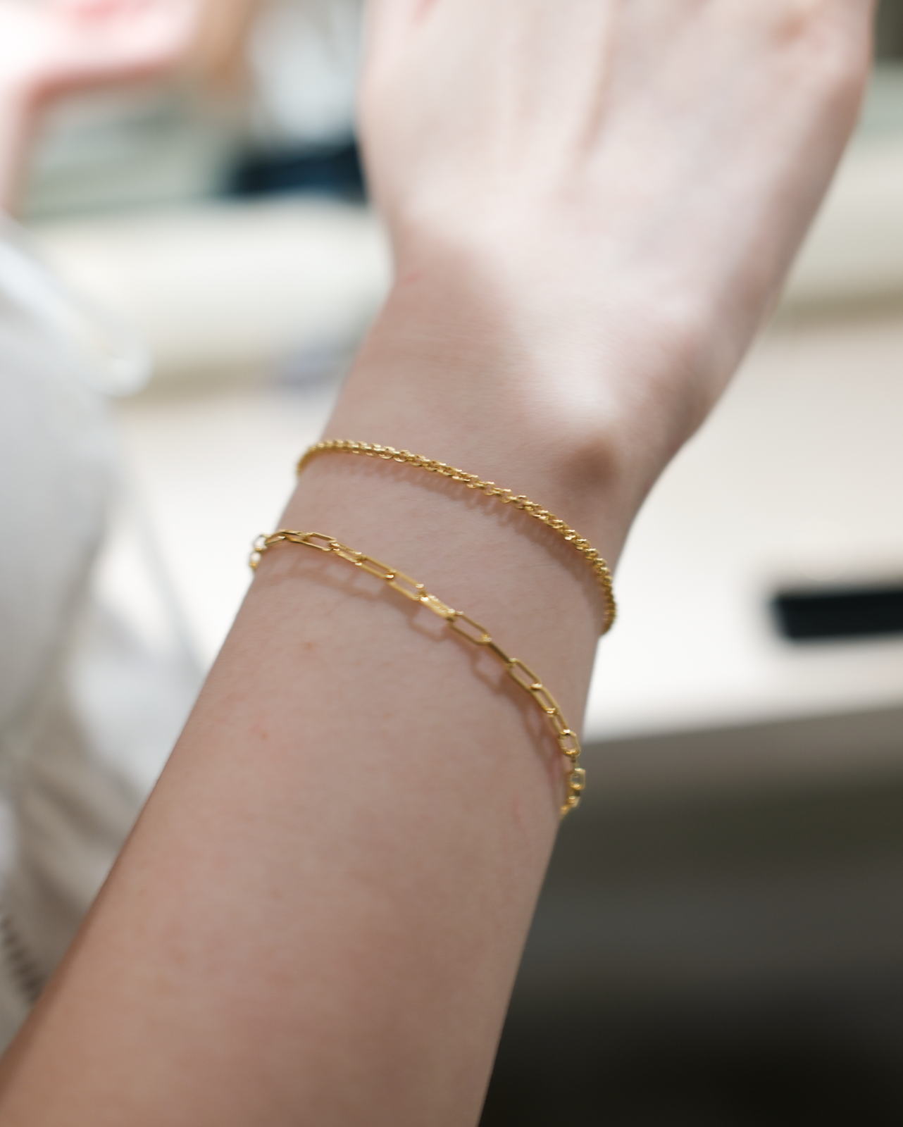 Linear Link Chain Bracelet
