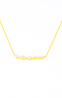 Bow Cascade Bar Necklace