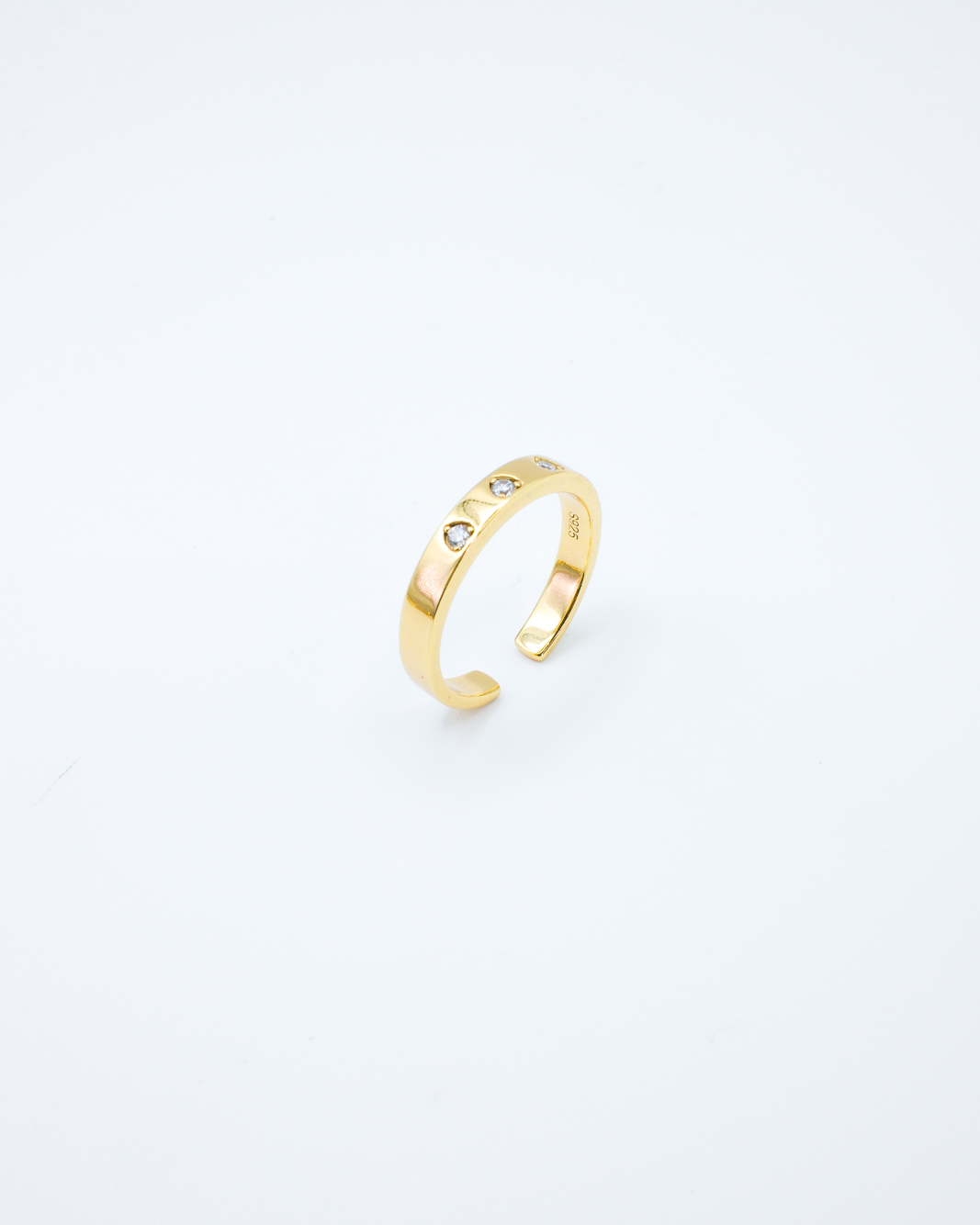 Three of Hearts Ring