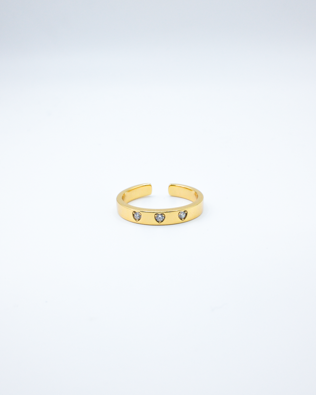 Three of Hearts Ring