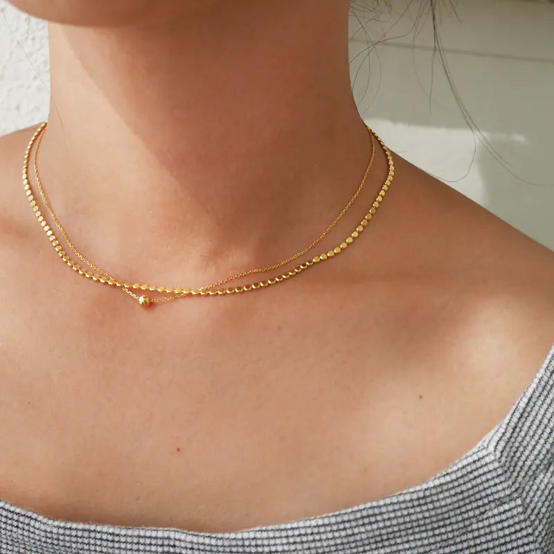 Gold-Plated Petite Necklace